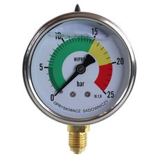 Manometr M63, 25 bar gl-obud. Wiprol