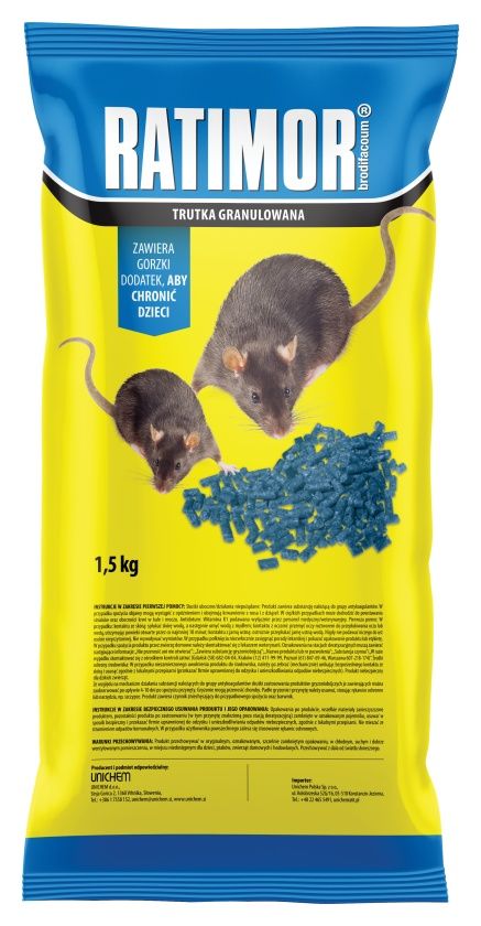 Ratimor granulowany 1,5kg Brodifakum 