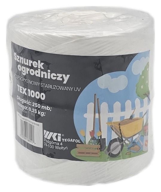 Sznurek TEX 1000 250 mb biały Tegafol