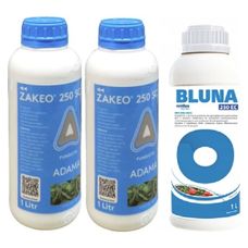 Pak 2x1L Zakeo 250SC + 1L Bluna 250EC