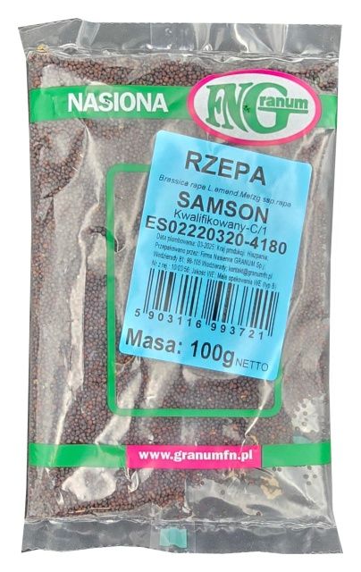 Rzepa ścierniskowa pastewna Samson C1 100g Granum