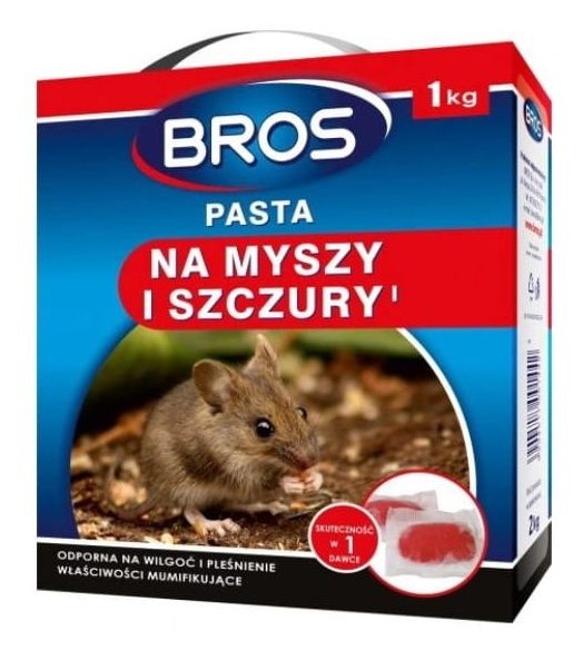 Pasta na myszy i szczury 1kg BROS