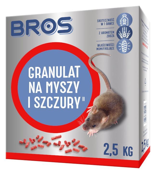 Granulat na myszy 2,5 kg Bros