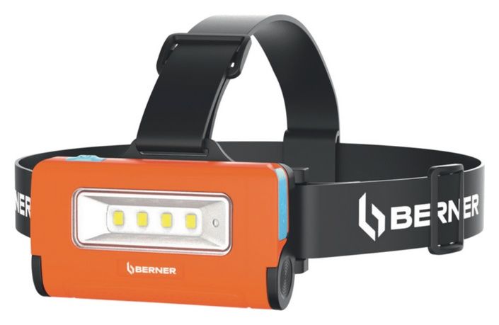 Latarka czołowa 2-w-1 z USB C BERNER 335506