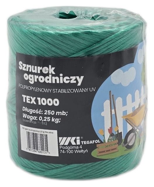 Sznurek TEX 1000 500 mb zielony Tegafol