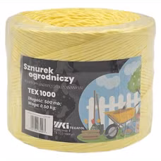 Sznurek TEX 1000 dł. 500mb - żółty TERPLAST