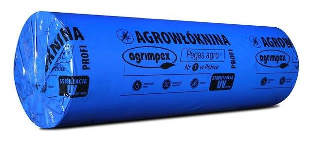 Agrowłóknina ściółkująca PEGAS AGRO czarna 1,2mx100m z otworami Agrimpex