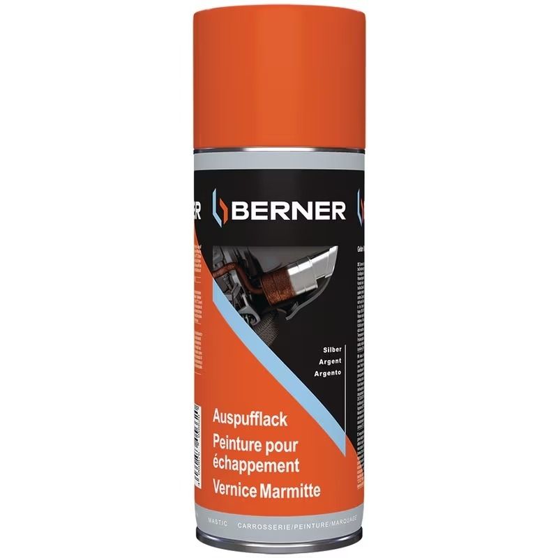 Lakier srebrny do układów wydechowych Berner 400 ml 366306