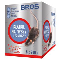Płatkil na myszy i szczury 5x200g Bros