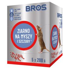 Ziarno na myszy i szczury 5x200g Bros