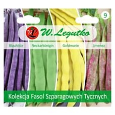 Kolekcja fasol szparagowych tycznych - mieszanka odmian Legutko