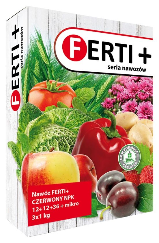 Ferti+ Czerwony 12-12-36+Mikro 3 x 1 kg Intermag