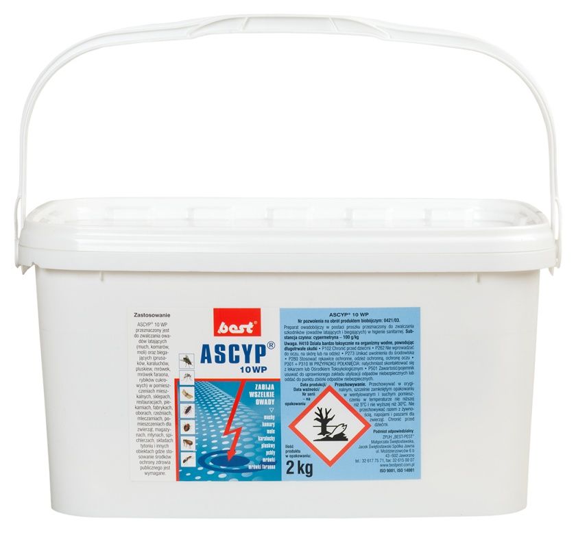 Preparat owadobójczy Ascyp 10 WP 2 kg Best-Pest