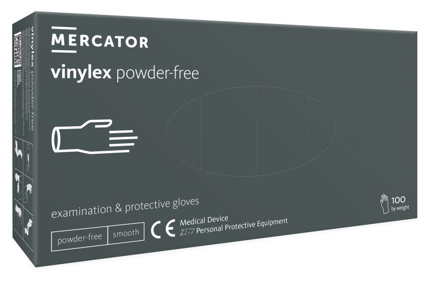 Rękawice Winylowe 100 sztuk MERCATOR MEDICAL