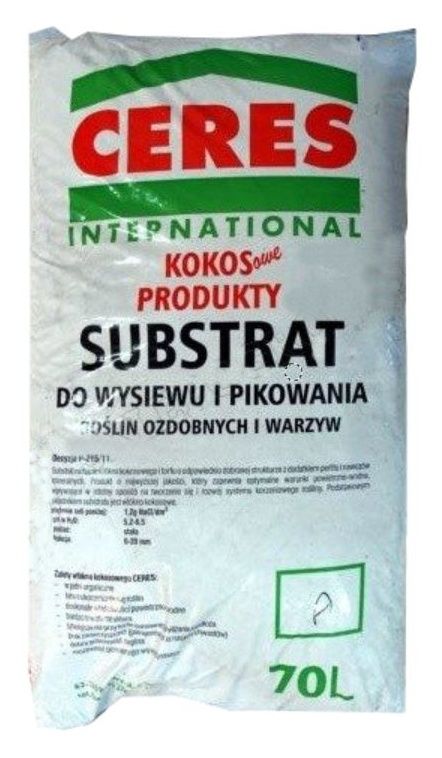 Substrat kokosowy do wysiewu i pikowania A 70L Ceres