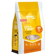 Szpilki do włókniny Twist brązowe 50 sztuk Agrimpex