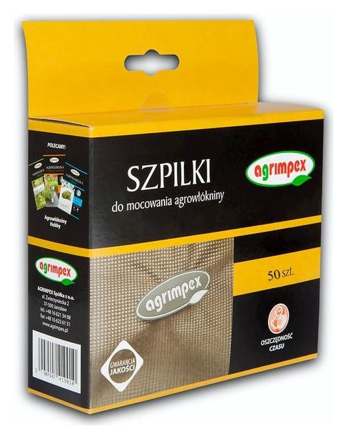 Szpilki do włókniny a 50 szt brązowe