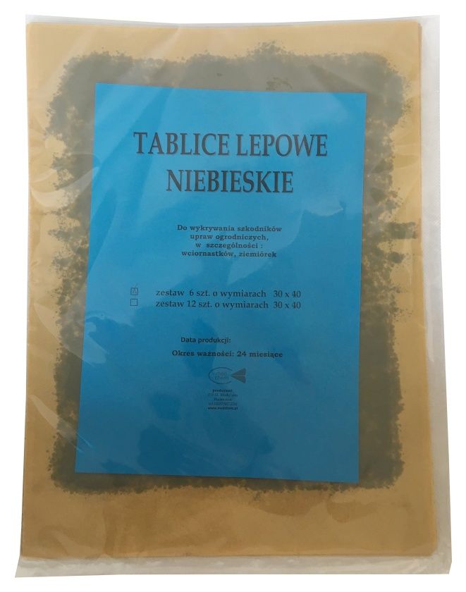 Tablice lepowe niebieskie 30x40cm (6 szt.) Medchem