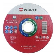 Tarcza do cięcia stali Wurth 0669631250 125x1 mm Red Line