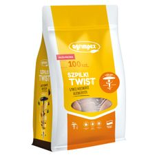 Szpilki do włókniny Twist brązowe 100 sztuk Agrimpex
