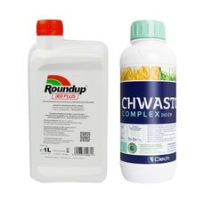 Zestaw Roundup 360 PLUS 1L + Chwastox Complex 260 EW 1L