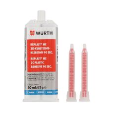 Klej do tworzyw sztucznych dwuskładnikowy 90s Wurth Replast ME - 50ml