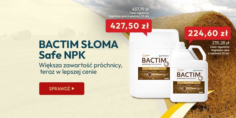 Bactim Słoma Safe NPK- większa zawartość próchnicy, teraz w lepszej cenie