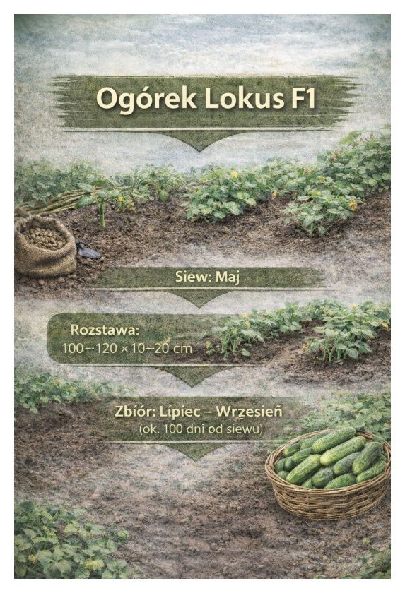 Ogórek gruntowy Lokus F1 50 g PlantiCo