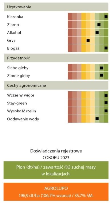 Profil odmiany kukurydzy KWS Agrolupo