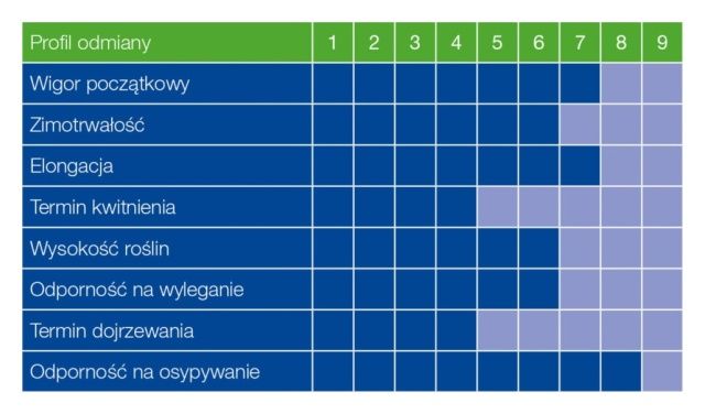Profil odmiany rzepaku ozimego Crossfit Basf