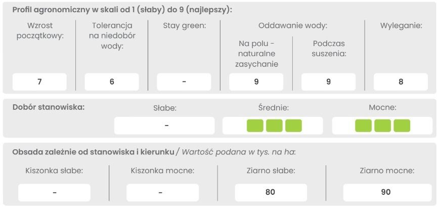 Profil odmiany kukurydzy Mas 31.L